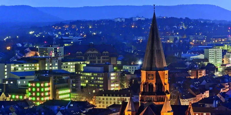 Kaiserslautern bei Nacht